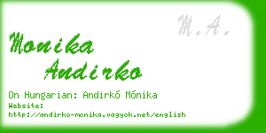 monika andirko business card